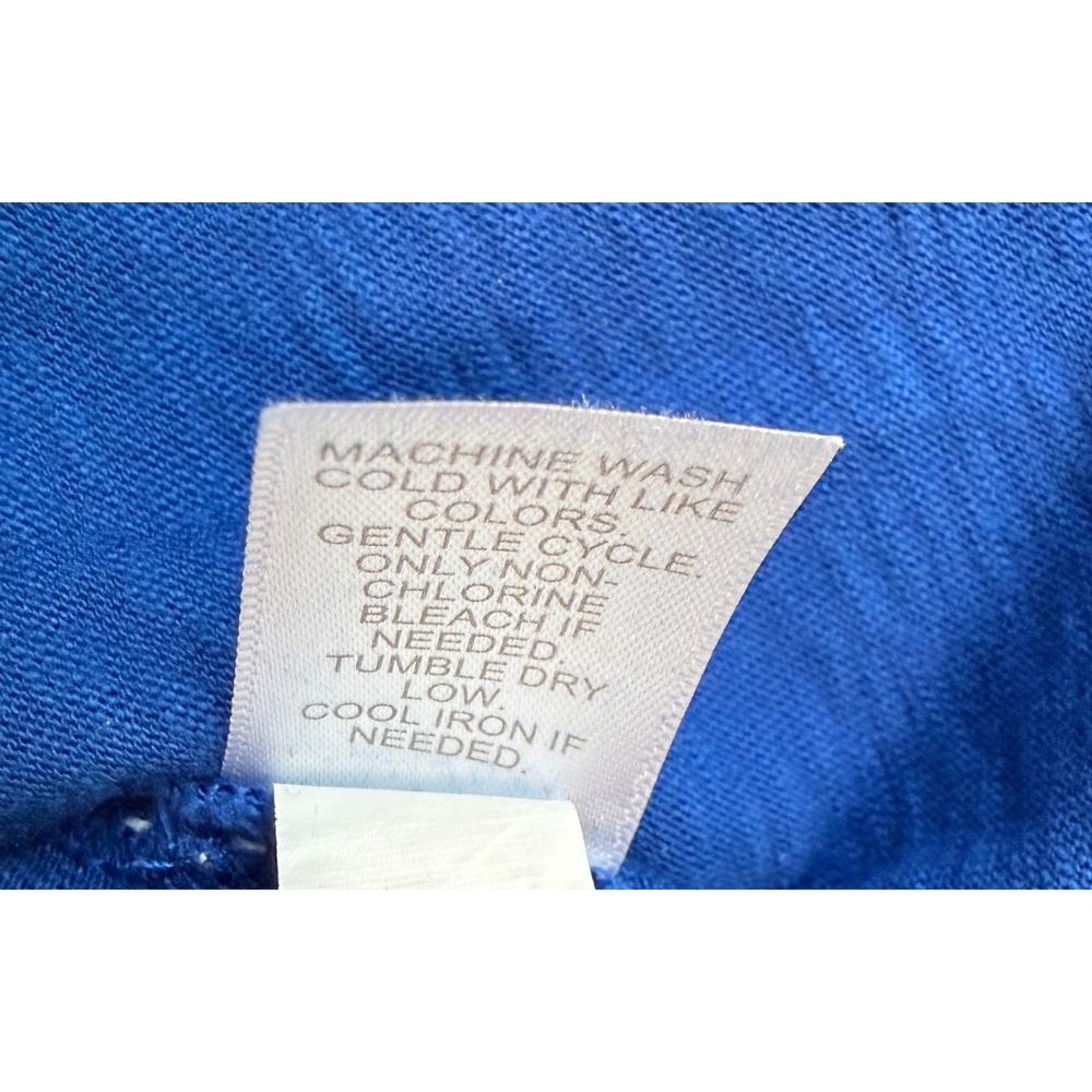 J.JILL NWT Solid Blue V-Neck Casual‎ Double Pocket Tank Dress Size M Petite - Picture 8 of 9